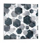 Wallfluent Falicsempe Pvc grafikával Absztrakt hexagonális minta 9 db 30x30 cm (010310410010000033431)