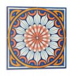 Wallfluent Fali Pvc csempe öntapadós virágmintás részletekkel 9 db 30x30 cm (010310410010000283073)