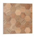 Wallfluent Fali Pvc csempe öntapadós hexagonális csempe minta 9 db 30x30 cm (010310410010000276729)