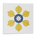 Wallfluent Dekoratív Vinil Fali Csempe Virágmintás levelekkel 9 db 30x30 cm (010310410010000283002)