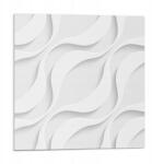 Wallfluent Nyomott mintás csempe öntapadós vinil hullámok hullámzó mintával 9x30x30 (010310410010000276167)
