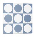 Wallfluent Vinil Csempe Grafikával Fürdőszobába Geometrikus körök hálóban 9x30x30 (010310410010000283019)