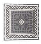 Wallfluent Vinil csempe öntapadós geometrikus mintás kerettel 9 db 30x30 cm (010310410010000033357)
