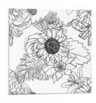 Wallfluent Dekoratív Vinil Padló Csempe Virágos Lineáris Minta 9 db 30x30 cm (010310410010000033490)