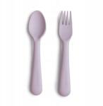 Mushie Evőeszköz készlet az önálló evés tanulásához Soft lilac Mushie (000312)