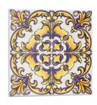 Wallfluent Fali Pvc csempe öntapadós virágmintás kerámia 9 db 30x30 cm (010310410010000283175)