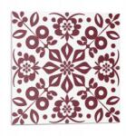Wallfluent Dekoratív Vinil Fali Csempe Virágmintás levelekkel 9 db 30x30 cm (010310410010000283085)