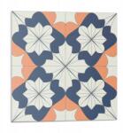 Wallfluent Vinil öntapadós csempe a konyhába Geometrikus virágmintás 9x30x30 (010310410010000283140)
