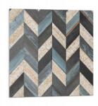 Wallfluent Fali Pvc csempe öntapadós cikk-cakk mintás fa 9 db 30x30 cm (010310410010000283228)