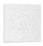 Wallfluent Fali Pvc csempe öntapadós absztrakt hullámos vonalak 9 db 30x30 cm (010310410010000273925)