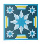 Wallfluent Öntapadós csempe Vinyl Geometrikus csillagok 9 db-os 30x30 cm (010310410010000282932)