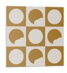 Wallfluent Vinil öntapadós csempe Absztrakt kerekek üregekkel 9 db 30x30 cm (010310410010000282980)