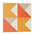 Wallfluent Öntapadós csempe Vinyl Geometrikus háromszögek elrendezésben 9 db 30x30 cm (010310410010000283153)