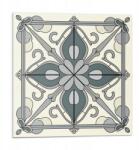 Wallfluent Vinil csempe öntapadós virágmintás díszekkel 9 db 30x30 cm (010310410010000282994)