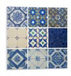 Wallfluent Falicsempe öntapadós Vinyl Kerámia csempe minták 9 db 30x30 cm (010310410010000276174)