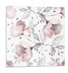 Wallfluent Fali Pvc csempe öntapadós virágos akvarell mintás 9 db 30x30 cm (010310410010000030455)