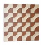 Wallfluent Vinil öntapadós csempe Geometrikus mintás csempe 9 db 30x30 cm (010310410010000282910)
