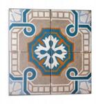 Wallfluent Fali Pvc csempe öntapadós mozaik minta díszekkel 9 db 30x30 cm (010310410010000283206)