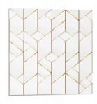 Wallfluent Öntapadós Vinil Csempe Nyomtatott Geometrikus vonalmintás 9x30x30 (010310410010000276730)
