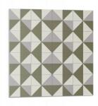Wallfluent Vinil Csempe Nyomtatott Geometriai háromszög mintával 9 db 30x30 cm (010310410010000282904)