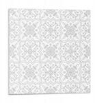 Wallfluent Vinil Öntapadós Csempe Virágmintás Díszítéssel 9 db 30x30 cm (010310410010000033553)