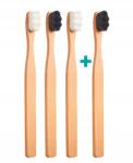  3+1 Ultrapuha fogkefe Nanosmile Eco Black&White