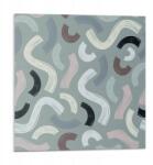 Wallfluent Fali Pvc csempe öntapadós Absztrakt hullámok és vonalak 9 db 30x30 cm (010310410010000033571)