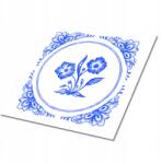 Dywanomat Dekoratív Fali Csempe Öntapadós Vinyl Virág Azulejos. 9x30x30 cm (010310410010000020975)