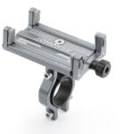 FIXATO Suport de telefon pentru Bicicleta/Motocicleta/Scuter/Trotineta, FIXATO, Aluminiu, Gri (suport-telefon-tip7-gri)