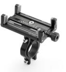 FIXATO Suport de telefon pentru Bicicleta/Motocicleta/Scuter/Trotineta, FIXATO, Aluminiu, Negru (suport-telefon-tip7-negru)