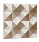 Wallfluent Vinil öntapadós csempe nyomott geometriával háromszögekben 9x30x30 (010310410010000282929)