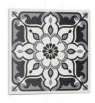 Wallfluent Vinil csempe öntapadós virágmintás díszekkel 9 db 30x30 cm (010310410010000282996)