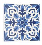 Wallfluent Dekoratív Vinil Fali Csempe Virágmintás Levélekkel 9 db 30x30 cm (010310410010000283272)