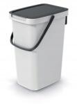 Prosperplast Select szemetes 12 l hamvas szürke/fekete (NHW12-427C)