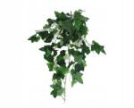 Paula Levélcsokor fehér virágokkal l 80cm d 40cm (K7LO18)