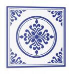 Wallfluent Fali Pvc csempe öntapadós mintás kör és virág 9 db 30x30 cm (010310410010000283298)