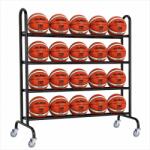 Molten Pachet 20 mingi baschet Molten B7G2000, marime 7, aprobate FIBA, cauciuc + stativ mobil mingi (20XB7G2000+1010475)