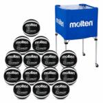 Molten Pachet 14 mingi baschet Molten B7D3500-KS + carucior (14XB7D3500KS+BK0012-B)