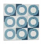 Wallfluent Falicsempe Pvc grafikával Körgeometria 9 db-os 30x30 cm (010310410010000283018)