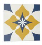 Wallfluent Fali Pvc csempe öntapadós virágmintás szimmetria 9 db 30x30 cm (010310410010000283129)