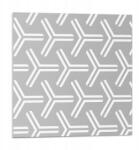 Wallfluent Fali Pvc csempe öntapadós geometrikus nyíl mintás 9 db 30x30 cm (010310410010000033428)