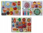 Swede Fa kirakó élelmiszer MIX játék 30x22 cm 1 db (układanka drewniana produkty spożywcze mix)