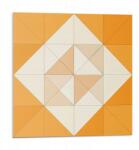 Wallfluent Burkolat Vinil csempe öntapadós geometrikus rombusz minta 9x30x30 (010310410010000282927)