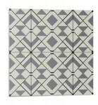 Wallfluent Fali Pvc csempe öntapadós geometrikus rombusz mintás 9 db 30x30 cm (010310410010000282972)