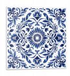 Wallfluent Vinil csempe öntapadós virágmintás díszekkel 9 db 30x30 cm (010310410010000276761)