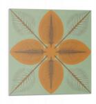 Wallfluent Vinil Csempe Öntapadós Levelek szimmetrikus mintával 9 db 30x30 cm (010310410010000283137)