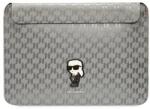 KARL LAGERFELD Husa pentru laptop 14" Karl Lagerfeld Saffiano Monogram Ikonik Argintiu (3666339170547) Geanta, rucsac laptop