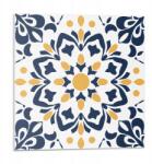 Wallfluent Fali Dekoráció Öntapadós Csempe Nappaliba Virágos mandala minta 9x30x30 (010310410010000283136)