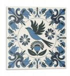 Wallfluent Fali Pvc csempe öntapadós minta madárral és virágokkal 9 db 30x30 cm (010310410010000282984)