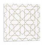 Wallfluent Nyomtatott csempe öntapadós vinil geometrikus vonalminta 9x30x30 (010310410010000283299)
